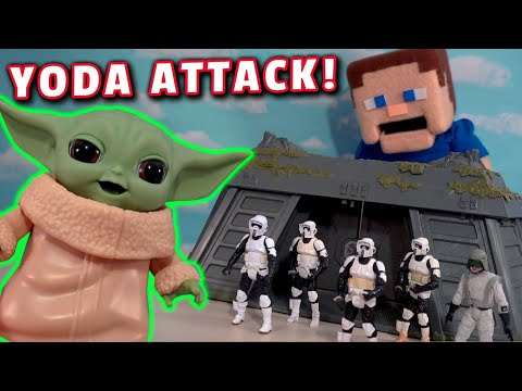 Star Wars BABY YODA Attacks Endor Base!!
