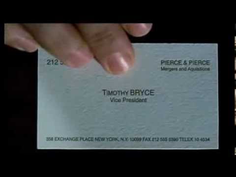 American Psycho - Visitenkarten-Szene