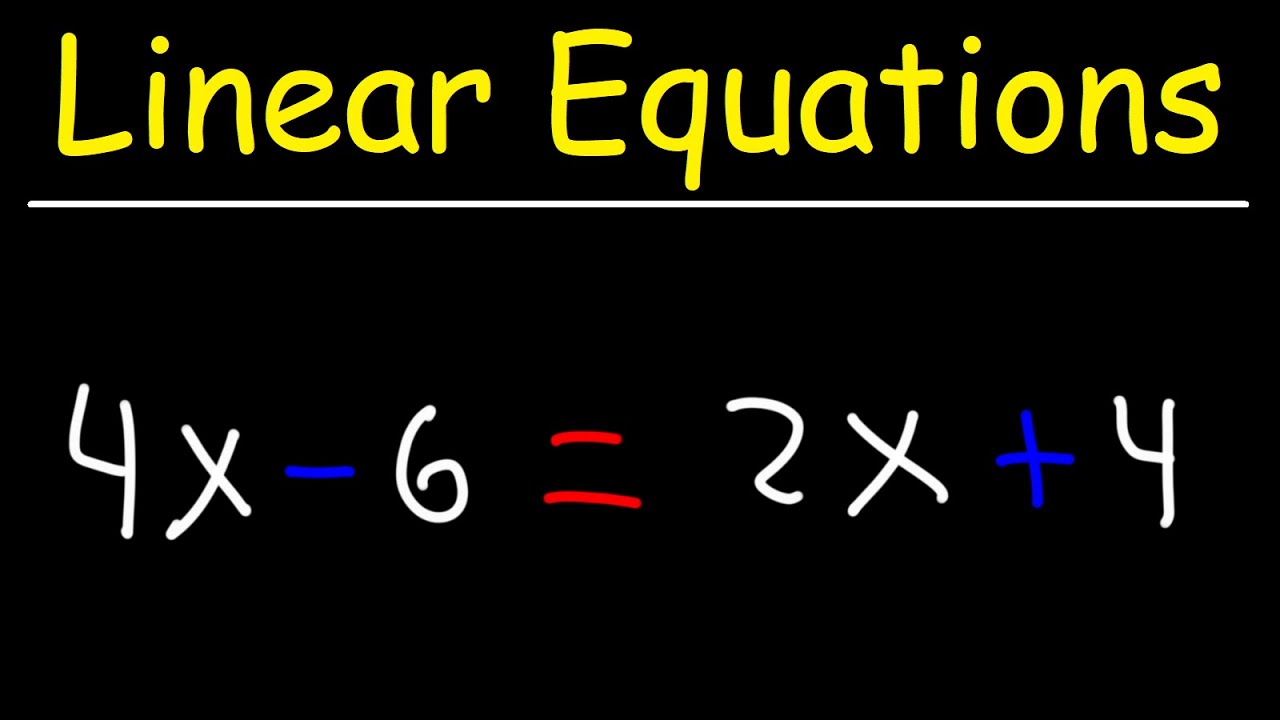 Solving Linear Equations with Variables on Both Sides - GED Math