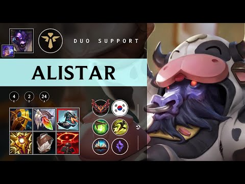 Alistar Support vs Seraphine - KR Grandmaster Patch 25.24