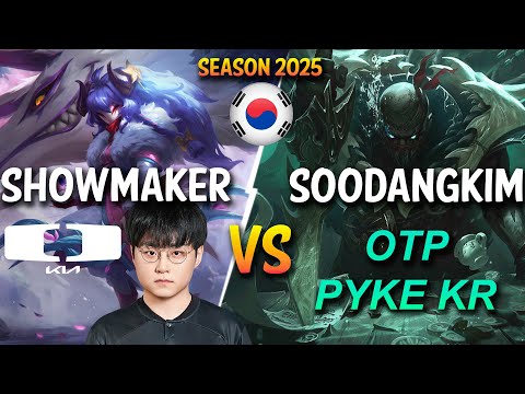DK ShowMaker KINDRED MID vs OTP PYKE KR "SOODANGKIM" - Patch 15.2 KR Ranked | lolrec