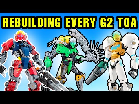 Every LEGO Bionicle G2 TOA Built Better (Uniters)