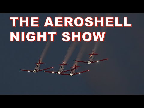 Aeroshell Display Team Night Show   4K