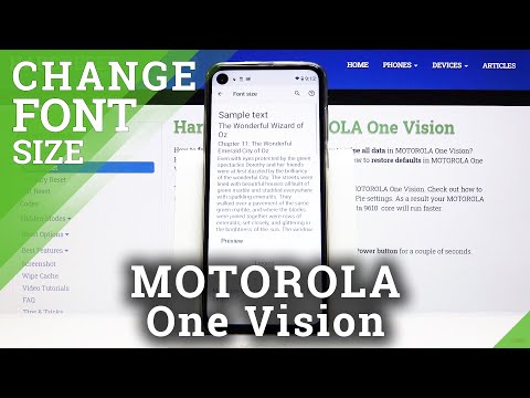 How to Change Font Size in Motorola One Vision - Personalize Display Effects