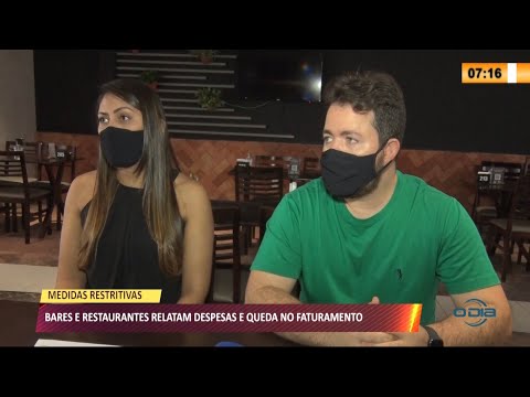 Bares e restaurantes relatam despesas e queda no faturamento 12 04 2021