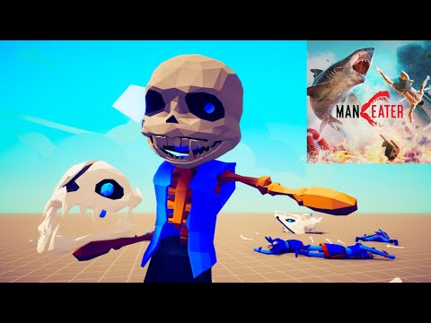 TABS SANS vs GOOD & EVIL Faction UNITS | MANEATER now on Steam & Xbox Game Pass!