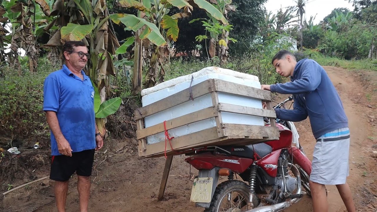 MAIS UM DIA NO SÍTIO, PESCANDO E VENDENDO PEIXES