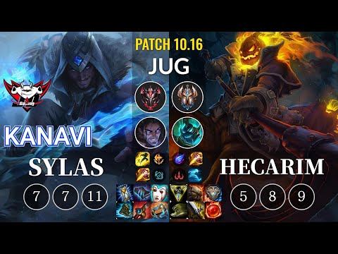 JDG Kanavi Sylas vs Hecarim Jungle - KR Patch 10.16