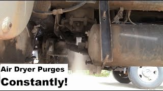Truck Repairs: Air dryer purges constantly