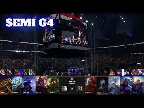 GEN vs DRX - Game 4 | Semi Finals LoL Worlds 2022 | Gen.G vs DRX - G4 full game