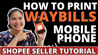 PRINTING SHOPEE WAYBILLS THRU MOBILE PHONE! 💯