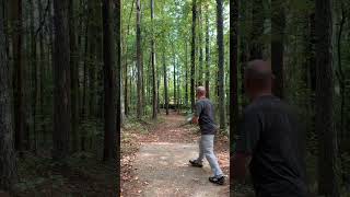 This tree is a disc saver. Definitely would have gone (OB).   #disc #discgolf #discgolfer