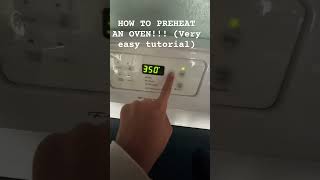 How to preheat an oven