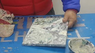 como hacer tabla de picar con tapitas plásticas