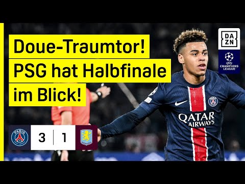 Paris Saint-Germain - Aston Villa | Viertelfinale-Hinspiel | UEFA Champions League | DAZN Highlights