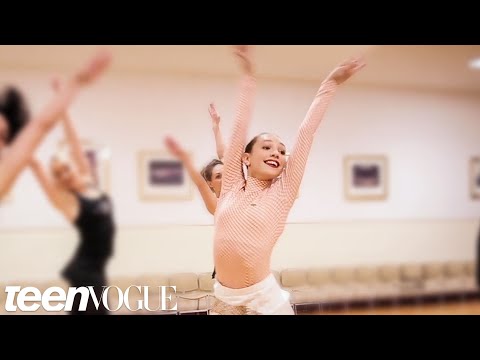 Maddie Ziegler Learns a Dance Routine with The Rockettes