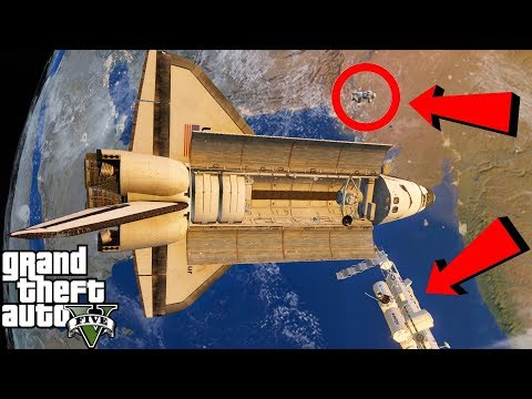 GTA 5 Grand Theft Space Mod|Shuttle Launch To Outer Space|Restocking The International Space Station