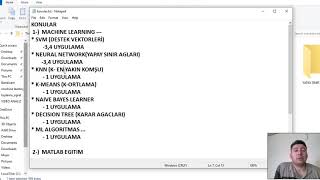 Introduction to Machine learning  (Makine Öğrenmesine giriş)
