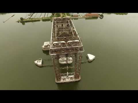 Karnin Eisenbahnhubbrücke -dji phantom