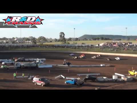 Mod Lites - Heat 2 - QLD Title - Toowoomba Speedbowl - 07.12.13