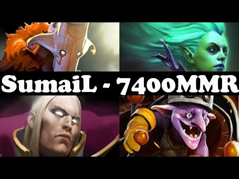 SumaiL 7400MMR Plays Juggernault, Timbersaw, Invoker And Death Prophet - Dota 2