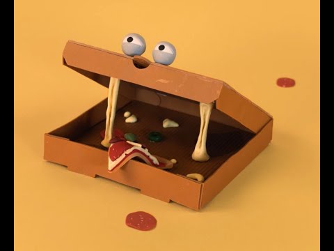 Vettige pizzadoos niet bij papier karton