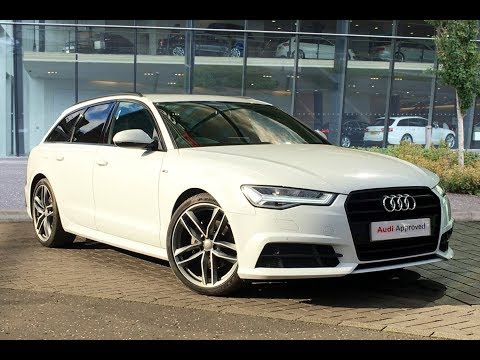 GL17JYT AUDI A6 AVANT TDI ULTRA S LINE BLACK EDITION WHITE 2017, West London Audi