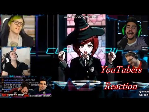 Youtubers react to "Right is the hand you hold your chopsticks in" - New DR V3 (SPOILERS CHAPTER 4!)