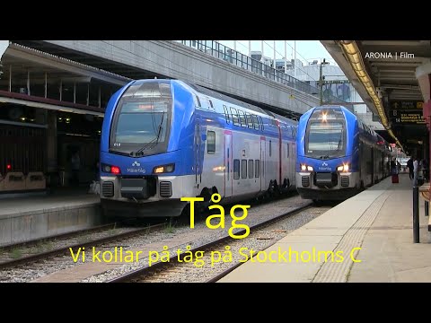 2021-06-10 TÅG - Vi kollar på tåg på Stockholm C