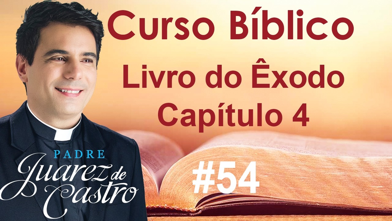 Curso Bíblico #54 - Êxodo Capítulo 4 - Deus fala com Moisés e volta ao Egito -Padre Juarez de Castro