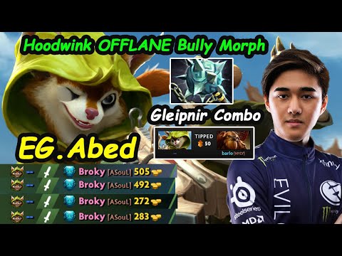 EG Abed Hoodwink OFFLANE Bully Morphling with Gleipnir Combo Broken item Dota 2 7.28 gameplay
