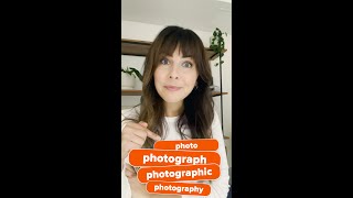📸  Pronunciation Practice - photographer, photography, photographic, photographer