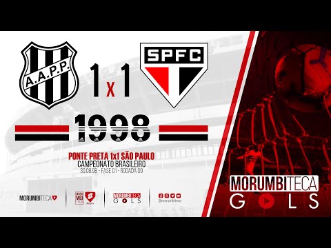 Ponte Preta 1x1 São Paulo - Brasileiro - Rodada 09 - 30/08/1998