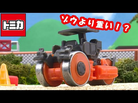 【トミカ】アフリカゾウより重い！？マカダムローラを見にいこう！【トミカであそぼう！タカラトミーキッズ】おはなし | おもちゃ | はたらくくるま | 実車 | 撮影 | タカラトミー公式