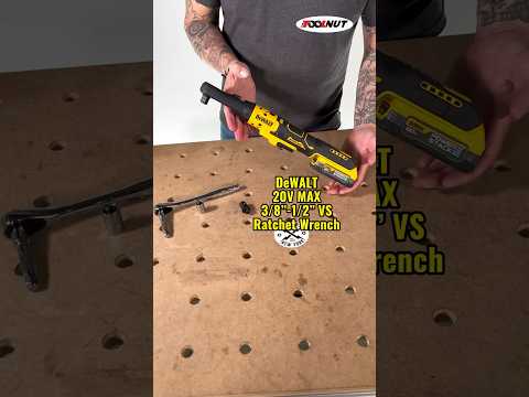 DeWALT 20V 3/8”-1/2” Ratchet Wrench #toolnut #dewalt #dewalttools #mechanic #shorts #reels