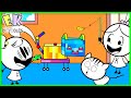 Funny Cats And DIY Robo Cat Vs Real Cat EK Doodles Fun Cat Videos