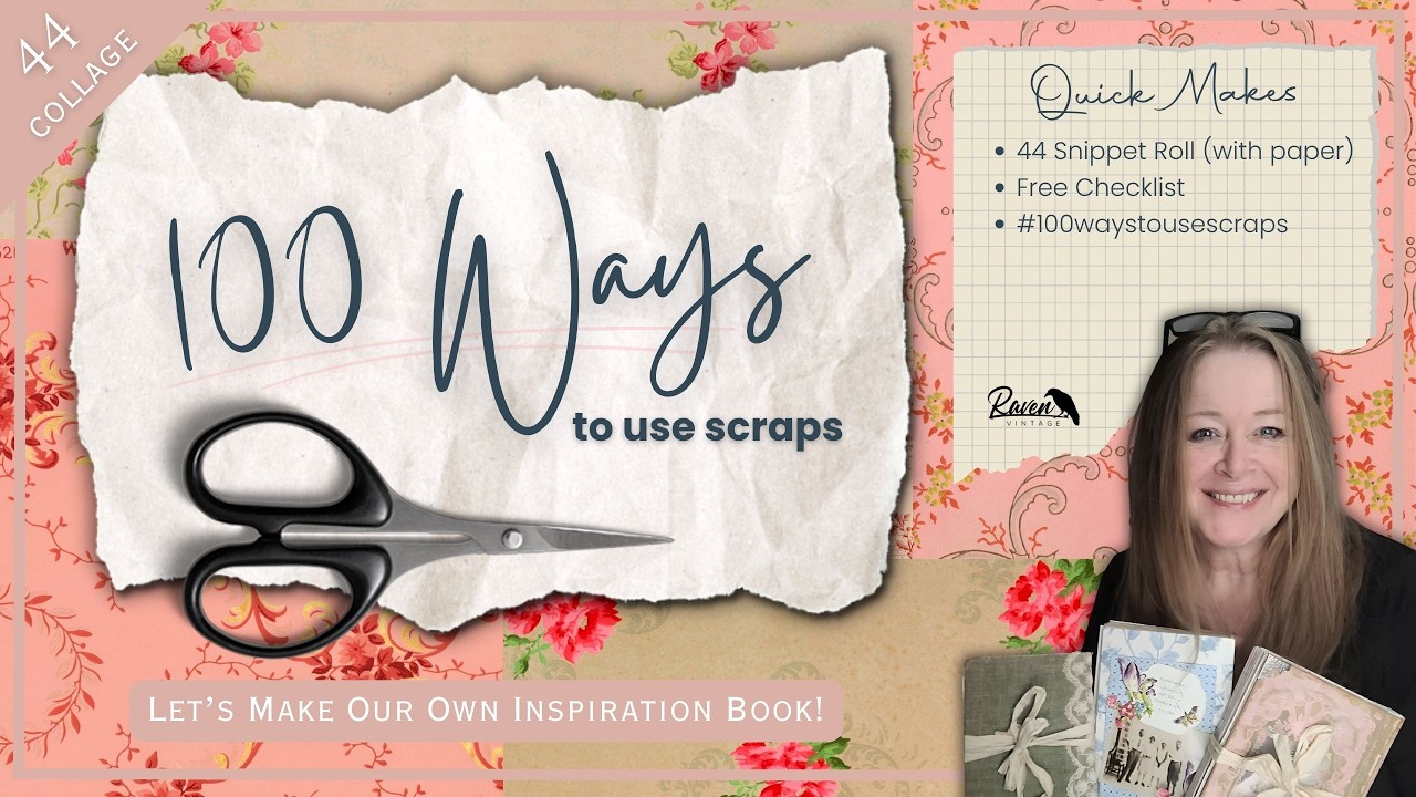 Snippet Roll (but with paper!) | 100 Ways to Use Scraps - Project #44