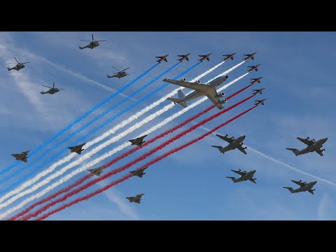 86 aircraft flyover for France national day 🇫🇷