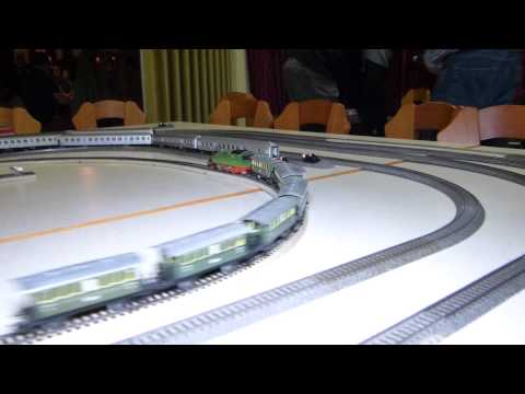 29. Stummi-Treff WN,  17 - Württ. T 5 '1205' (Märklin 3312) mit Personenwagen (Märklin 4051)