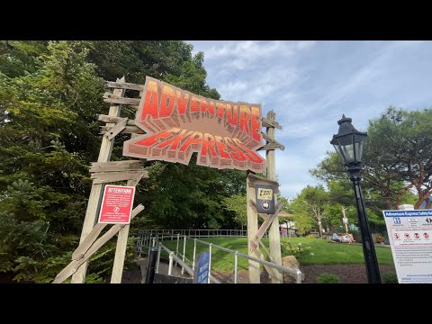 Off-ride footage of a Adventure Express train