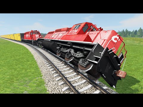 Crazy High Speed Train Crashes #43 - Beamng drive | Dancing Cars