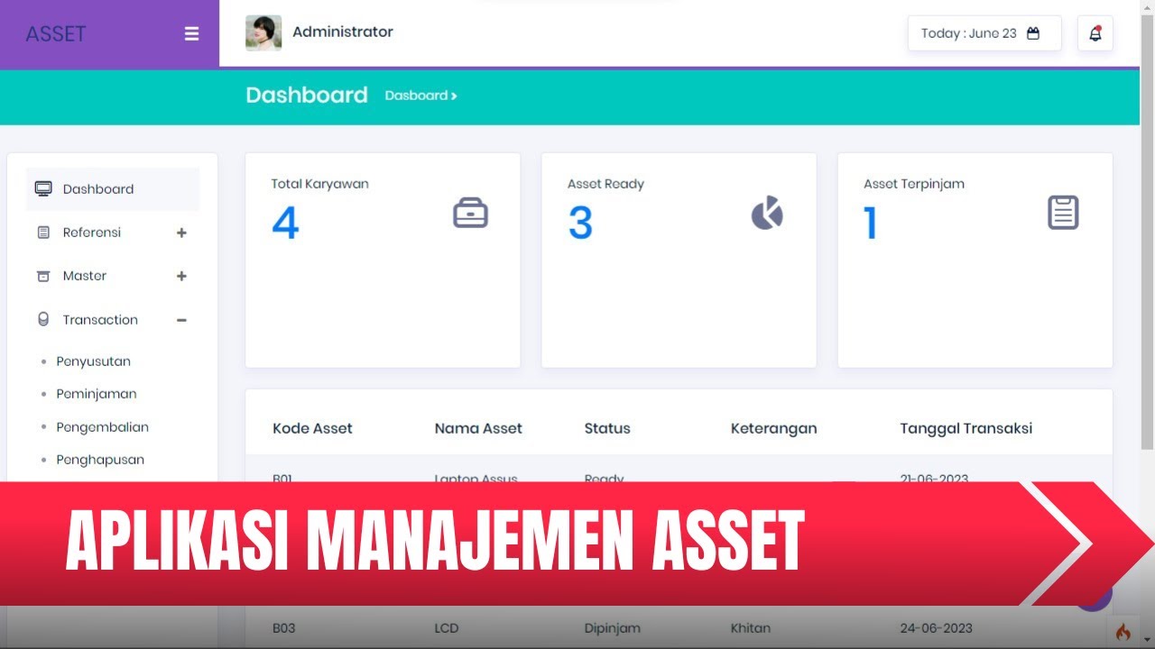 APLIKASI MANAJEMEN ASSET VERSI 1.0