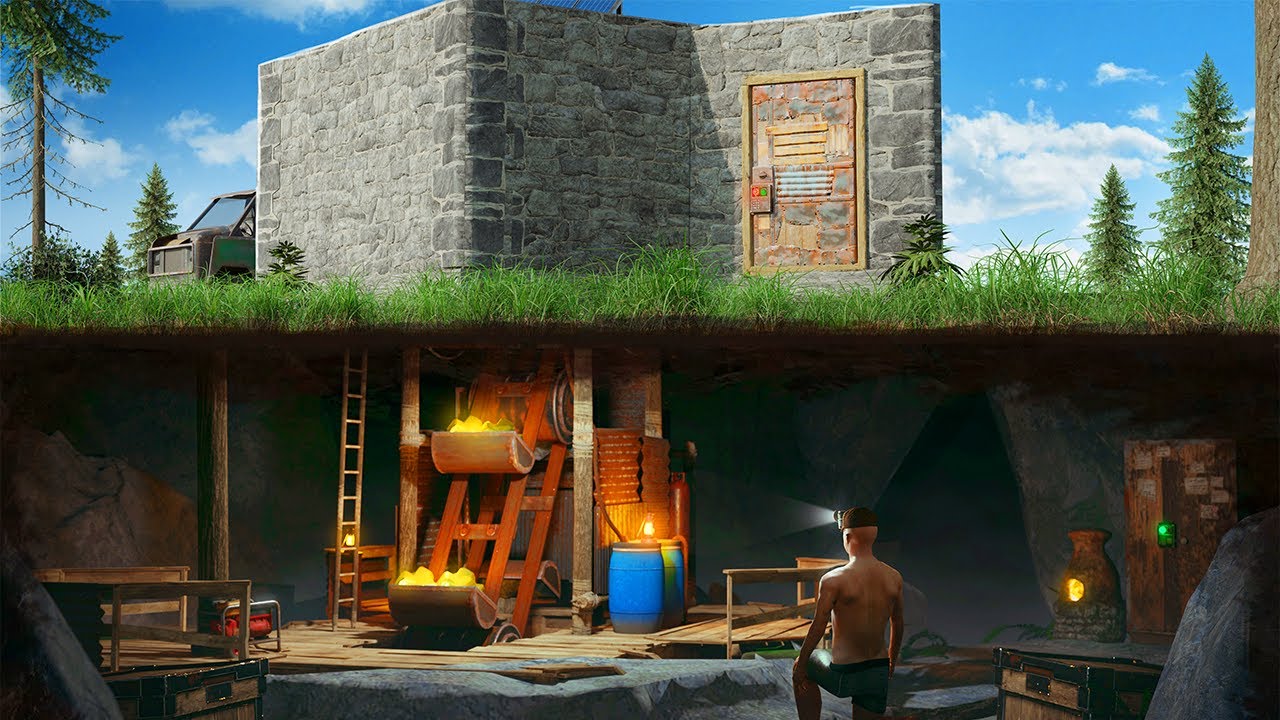  Living in a Hidden Quarry Base