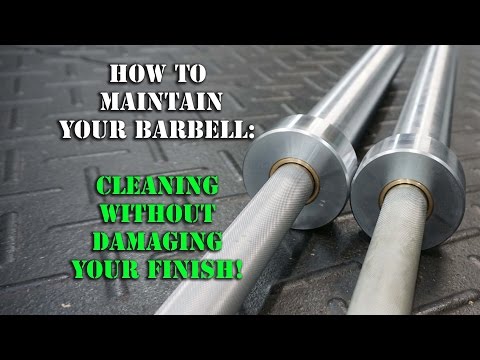 How To Clean a Barbell & Remove Rust - Barbell Maintenance Crossfit