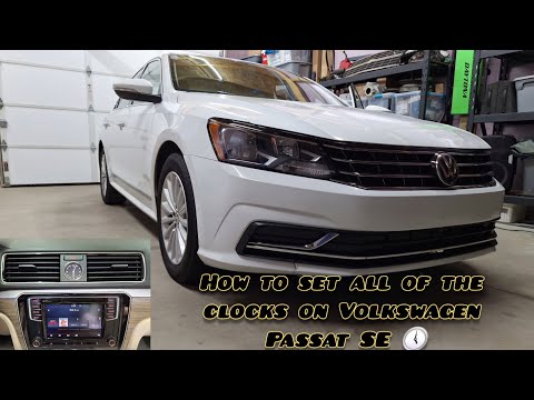 How to change the time on all clocks 2016 Volkswagen Passat SE
