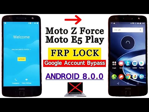 Moto Z Force & Moto E5 Play FRP Bypass Without PC | All Motorola Frp Bypass Google Account Unlock