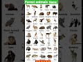 forest animals name/#shortsvideo #viralvideo #ytshorts #tsonali