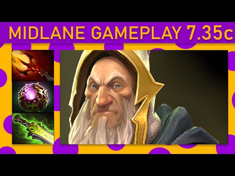 ⭐ New Patch 7.35c Keeper of the Light 15+ Kills! Mid Gameplay - Dota 2 High MMR