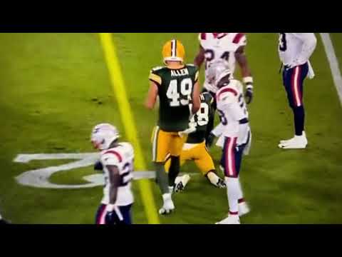 Isaiah Bolden Injury Video. 8/19/23 New England vs. Green Bay NFL preseason
