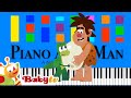 Dino The Egg Hunt Theme Song BabyTV Slow Medium 4K Piano Tutorial